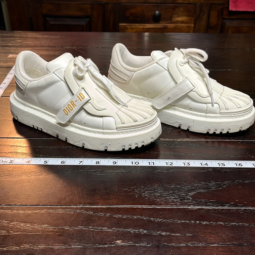 white shoes walking